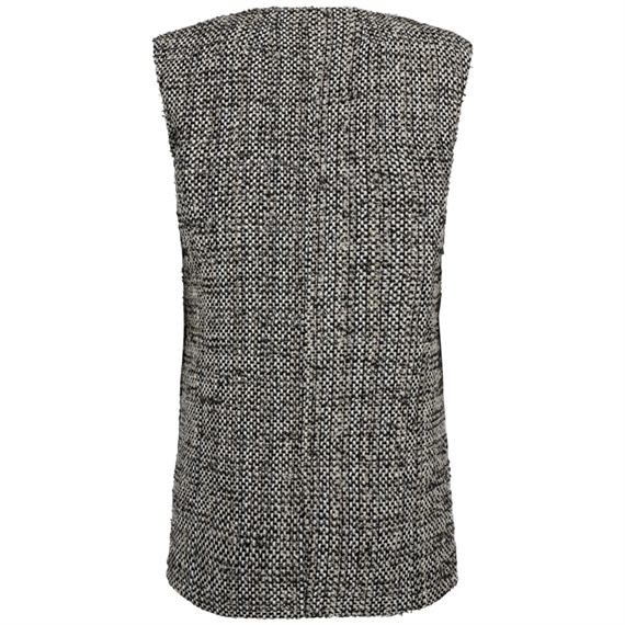 Copenhagen Muse CMRUBI-WAISTCOAT Vest, Jet Stream w. Black 
